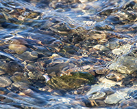 water flowing over rocks during ebbing tide